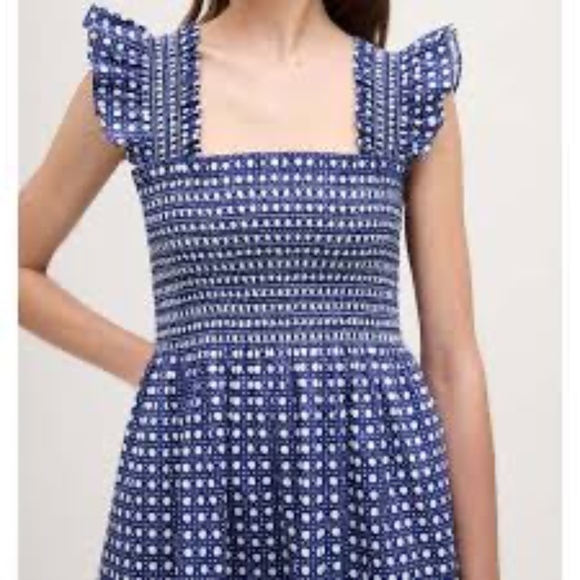 Hill House Dresses & Skirts - Hill House The Elizabeth Nap Dress in Blue Basketweave/Size M